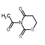 CAS 登录号：344326-25-6， 3-乙酰基-2-硫代-1,3-噻嗪烷-4-酮