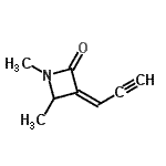 CAS 登录号：344354-72-9， (3Z)-1,4-二甲基-3-(2-丙炔-1-亚基)-2-氮杂环丁酮