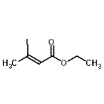 CAS 登录号：34450-62-9， 乙基(2Z)-3-碘-2-丁烯酸酯