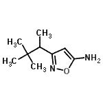 CAS 登录号：344752-36-9， 3-(3,3-二甲基-2-丁烷基)-1,2-恶唑-5-胺