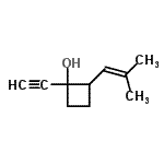CAS#: 344770-94-1, 1-Ethynyl-2-(2-Methyl-1-Propen-1-Yl)Cyclobutanol