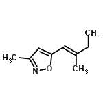 CAS#: 344881-41-0, 3-Methyl-5-[(1E)-2-Methyl-1-Buten-1-Yl]-1,2-Oxazole