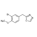 CAS#: 344886-48-2, 2-(3-Bromo-4-Methoxybenzyl)-1,3,4-Oxadiazole