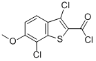 CAS#: 34576-80-2, 3,7-Dichloro-6-Methoxybenzo[b]Thiophene-2-Carbonyl Chloride