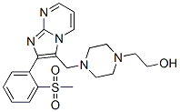 CAS#: 3458-58-0, 2-[4-[[2-(2-Methylsulfonylphenyl)Imidazo[3,2-a]Pyrimidin-3-Yl]Methyl]Piperazin-1-Yl]Ethanol