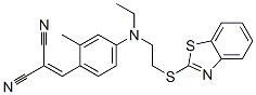 CAS#: 34613-03-1, 2-[[4-[2-(1,3-Benzothiazol-2-Ylsulfanyl)Ethyl-Ethylamino]-2-Methylphenyl]Methylidene]Propanedinitrile