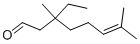CAS 登录号：34687-43-9， 3-乙基-3,7-二甲基辛-6-烯醛