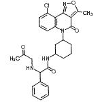 CAS#: 347179-80-0, N-[3-(9-Chloro-3-Methyl-4-Oxo[1,2]Oxazolo[4,3-c]Quinolin-5(4H)-Yl)Cyclohexyl]-2-[(2-Oxopropyl)Amino]-2-Phenylacetamide
