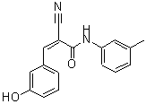 CAS 登录号：347376-43-6， (2Z)-2-氰基-3-(3-羟基苯基)-N-(3-甲基苯基)丙烯酰胺