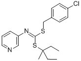 CAS 登录号：34763-27-4， [1-(4-氯苯基)-2,3-二甲基戊烷-3-基](吡啶-3-基氨基)二硫代甲酸酯
