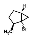 CAS 登录号：34891-13-9， (1R,2S,5S)-1-溴-2-甲基双环[3.1.0]己烷