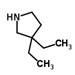 CAS#: 34971-71-6, 3,3-Diethylpyrrolidine