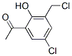 CAS 登录号：34987-36-5， 1-[5-氯-3-(氯甲基)-2-羟基苯基]乙酮