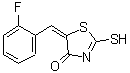CAS#: 350-22-1, (5E)-5-(2-Fluorobenzylidene)-2-Sulfanyl-1,3-Thiazol-4(5H)-One