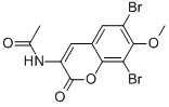 CAS#: 35031-46-0, N-(6,8-Dibromo-7-Methoxy-2-Oxo-2H-Chromen-3-Yl)-Acetamide