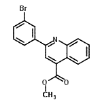 CAS 登录号：350989-85-4， 甲基2-(3-溴苯基)-4-喹啉羧酸酯