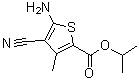 CAS#: 350997-06-7, Isopropyl 5-Amino-4-Cyano-3-Methyl-2-Thiophenecarboxylate
