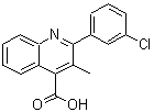 CAS 登录号：350997-46-5， 2-(3-氯苯基)-3-甲基-4-喹啉羧酸