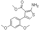 CAS 登录号：350999-38-1， 2-氨基-4-(2,4-二甲氧基苯基)-3-噻吩羧酸甲酯