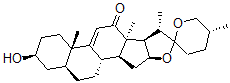 CAS 登录号：3514-26-9， 9-去氢龙舌兰皂苷