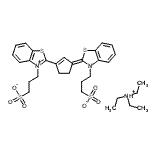 CAS#: 351524-09-9, N,N-Diethylethanaminium 3-[(2Z)-2-{3-[3-(3-Sulfonatopropyl)-1,3-Benzothiazol-3-Ium-2-Yl]-2-Cyclopenten-1-Ylidene}-1,3-Benzothiazol-3(2H)-Yl]-1-Propanesulfonate