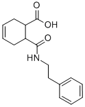CAS 登录号：351982-48-4， (1R,6S)-6-(2-苯基乙基氨基甲酰)环己-3-烯-1-羧酸