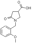 CAS 登录号：352208-42-5， 1-(2-甲氧基苄基)-5-氧代-3-吡咯烷羧酸