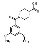 CAS#: 352340-66-0, 1-(3,5-Dimethoxybenzoyl)-4-Piperidinecarboxylic Acid