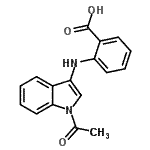 CAS 登录号：352548-58-4， 2-[(1-乙酰基-1H-吲哚-3-基)氨基]苯甲酸