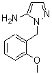 CAS 登录号：3528-46-9， 1-(2-甲氧基苄基)-1H-吡唑-5-胺