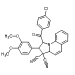 CAS#: 353271-48-4, 1-(4-Chlorobenzoyl)-2-(3,4-Dimethoxyphenyl)-1,2-Dihydropyrrolo[1,2-a]Quinoline-3,3(3aH)-Dicarbonitrile