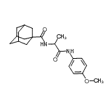 CAS 登录号：353492-18-9， N-{1-[(4-甲氧基苯基)氨基]-1-氧代-2-丙基}-1-金刚烷甲酰胺