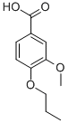 CAS 登录号：3535-32-8， 3-甲氧基-4-丙氧基苯甲酸酯