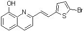 CAS 登录号：353517-94-9， 2-[(E)-2-(5-溴-2-噻吩基)乙烯基]-8-喹啉醇