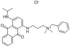 CAS#: 35402-38-1, Benzyl-[3-[[9,10-Dioxo-4-(Propan-2-Ylamino)Anthracen-1-Yl]Amino]Propyl]-Dimethylazanium Chloride