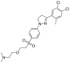 CAS#: 35441-18-0, 2-[2-[4-[3-(4,5-Dichloro-2-Methylphenyl)-4,5-Dihydropyrazol-1-Yl]Phenyl]Sulfonylethoxy]-N,N-Dimethylethanamine