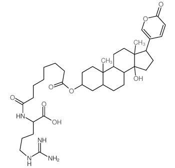 CAS 登录号：35455-33-5， 5-(二氨基亚甲基氨基)-2-[[8-[[14-羟基-10,13-二甲基-17-(6-氧代吡喃-3-基)-1,2,3,4,5,6,7,8,9,11,12,15,16,17-十四氢环戊烯并[a]菲-3-基]氧基]-8-氧代辛酰]氨基]戊酸