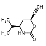 CAS#: 354988-40-2, (4R,6S)-6-Ethynyl-4-Isopropyl-1,3-Oxazinan-2-One