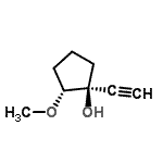 CAS#: 35509-12-7, (1S,2R)-1-Ethynyl-2-Methoxycyclopentanol
