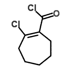 CAS#: 35582-49-1, 2-Chloro-1-Cycloheptene-1-Carbonyl Chloride