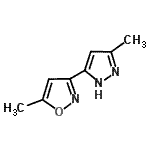 CAS 登录号：35592-90-6， 5-甲基-3-(3-甲基-1H-吡唑-5-基)-1,2-恶唑