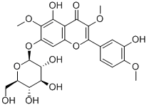 CAS#: 35595-03-0, 5-Hydroxy-2-(3-Hydroxy-4-Methoxyphenyl)-3,6-Dimethoxy-7-[(2S,3R,4S,5S,6R)-3,4,5-Trihydroxy-6-(Hydroxymethyl)Oxan-2-Yl]Oxychromen-4-One