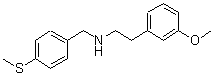 CAS 登录号：356091-89-9， 2-(3-甲氧基苯基)-N-[4-(甲硫基)苄基]乙胺