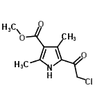 CAS 登录号：356568-77-9， 甲基5-(氯乙酰基)-2,4-二甲基-1H-吡咯-3-羧酸酯
