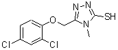 CAS#: 35687-30-0, 5-[(2,4-Dichlorophenoxy)Methyl]-4-Methyl-4H-1,2,4-Triazole-3-Thiol