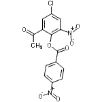 CAS 登录号：357166-49-5， 2-乙酰基-4-氯-6-硝基苯基4-硝基苯甲酸酯
