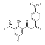 CAS 登录号：357166-56-4， 1-(5-氯-2-羟基-3-硝基苯基)-3-(4-硝基苯基)-1,3-丙烷二酮