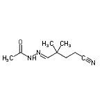 CAS 登录号：357295-15-9， N'-[(1E)-4-氰基-2,2-二甲基丁亚基]乙酰肼