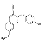CAS#: 357315-80-1, (2Z)-2-Cyano-N-(4-Hydroxyphenyl)-3-(4-Methoxyphenyl)Acrylamide