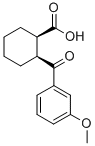 CAS 登录号：357980-63-3， 顺式-2-(3-甲氧基苯甲酰基)环己烷-1-羧酸